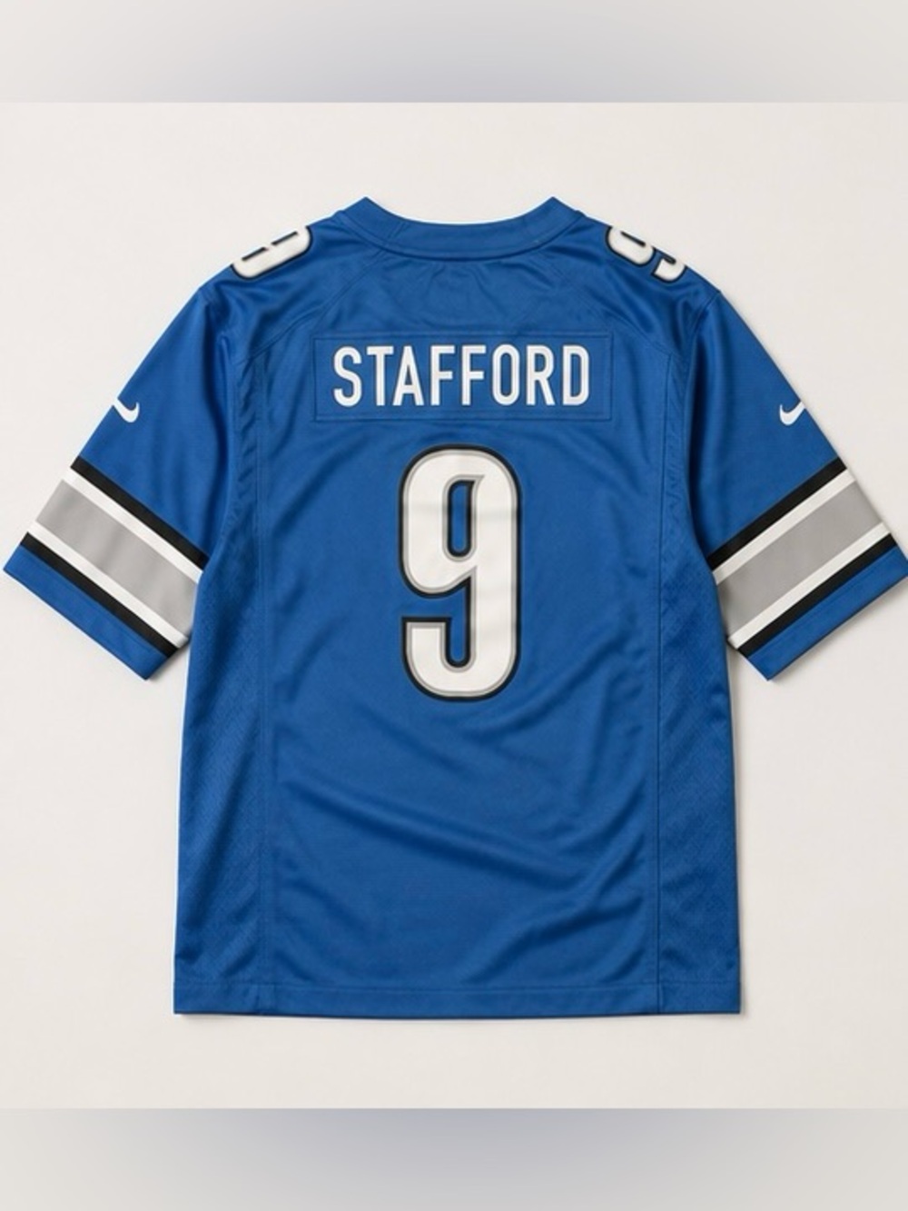 Nike Blue Detroit Lions #9 Men's Football Jersey - Picture 3 of 4
